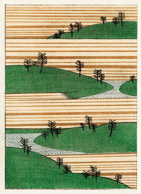 Landscape illustration (1893-1896) Plakat