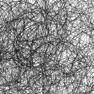 Czarne kreski na białym tle Plakat