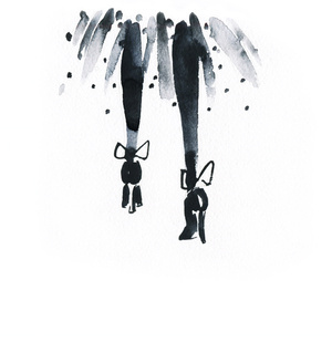 Kobieta w szpilkach Plakat