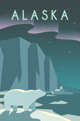 Alaska, USA Plakat