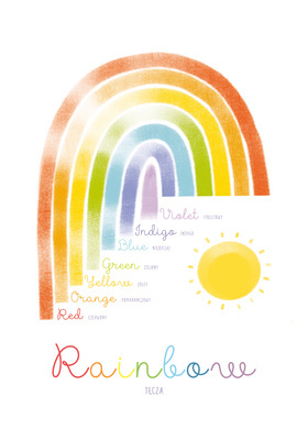 Tęcza - Plakat edukacyjny Montessori