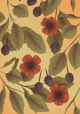 Motyw roślinny Plakat