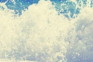 Spienione fale, morze Plakat