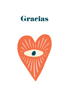 Gracias Plakat z hasłem w języku hiszpańskim