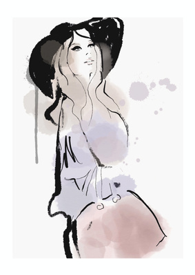 Kobieta - szkic Plakat