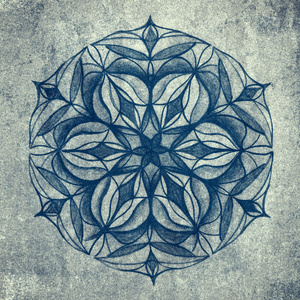 Niebieska mandala Plakat