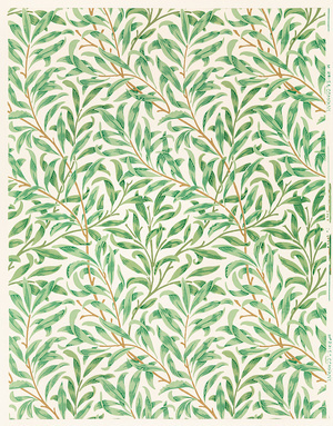 Wierzba w stylu vintage William Morris Plakat