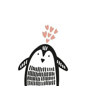 Pingwinek Plakat dziecięcy